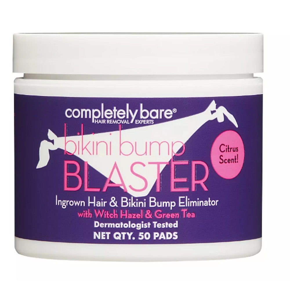 Completely Bare Bikini Bump Blaster Ingrown Hair, Bikini Bump Eliminator 50 Pads